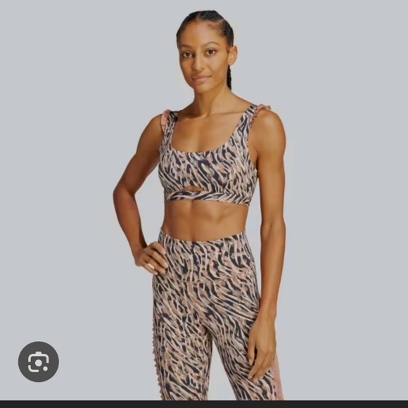 Adidas YOGA STUDIO CLASH PRINT 7/8 LEGGINGS & BRA - Picture 3 of 9